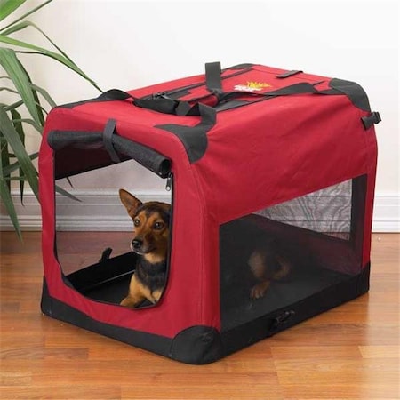 Pet Pals Pet Pals ZA411 28 Guardian Gear Soft Crate Sm Brick Red S ZA411 28